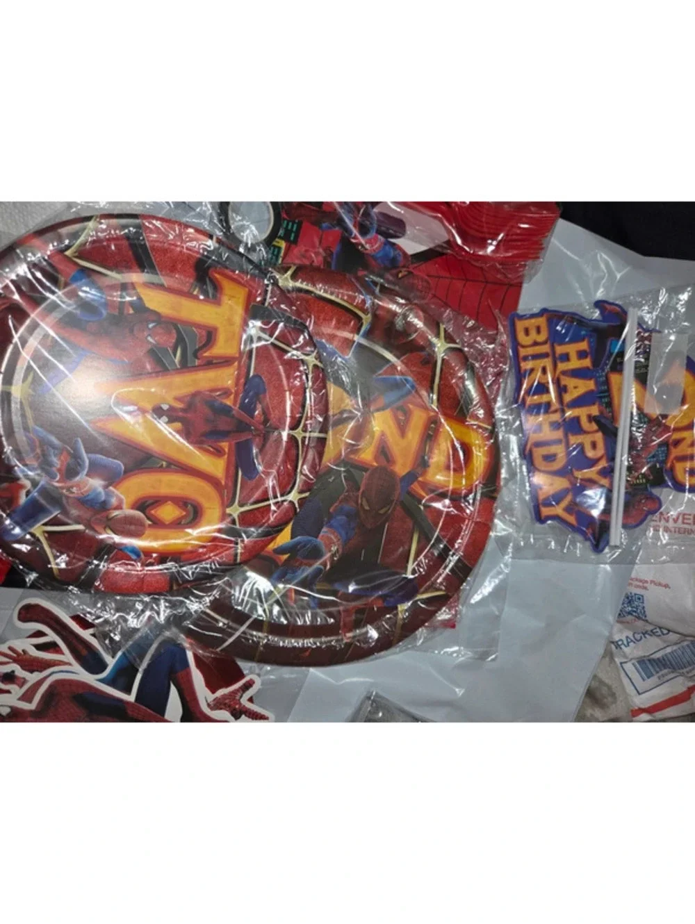 Spiderman birthday banner